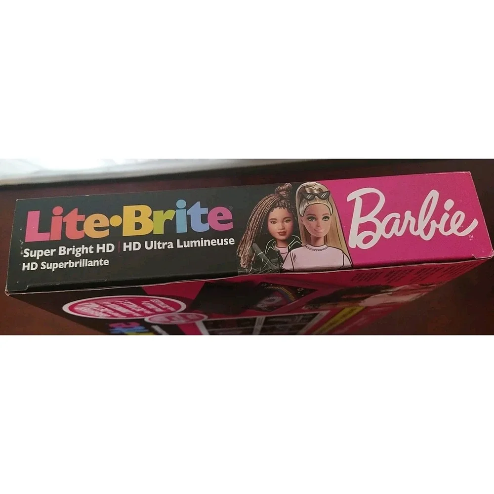 Lite Brite Super Bright HD Barbie Set, 4 Light Modes, 1009 Pieces